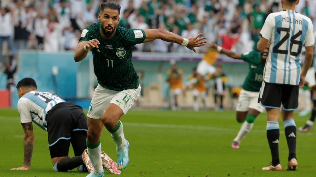 Los tres goles del partido de Argentina ante Arabia Saudita
