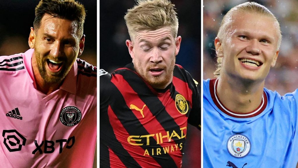 Messi competirá con De Bruyne y Haaland por el premio al mejor jugador de la UEFA